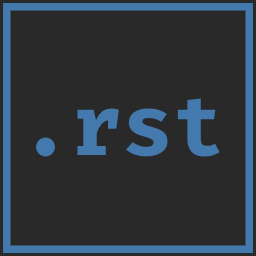 reStructuredText Syntax highlighting